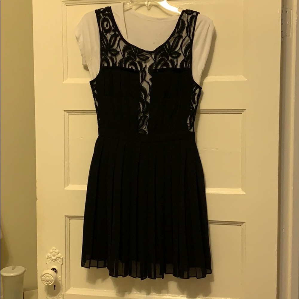 Black lace inset dress by BCBGeneration